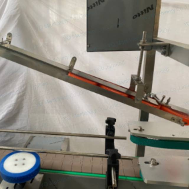 Lid Press Machine With Cap Sorting Elevator 2 Lid Press Machine With Cap Sorting Elevator 2