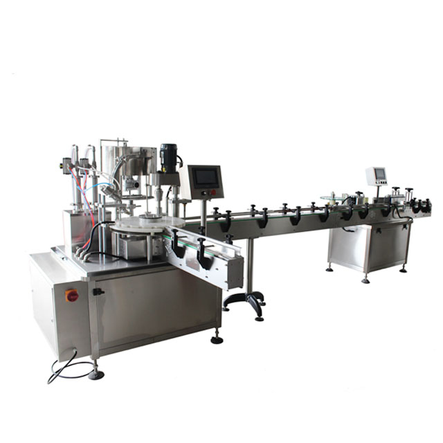 Rotary vial filling production line