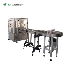 Box Machine for Bottle with Turntable And Conveyor Belt 