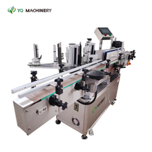 Two Label Sticker Glass Bottles Labeling Machine