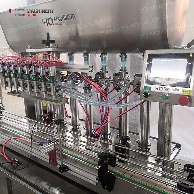 Bottling Machine For Viscous Liquid Bottle Inline Filling Machinery With Piston Filler