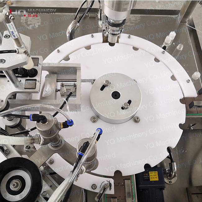 Tincture Fill Line for Hemp Oil Bottle Filling Capping Labeling And Shrink Band Applicator