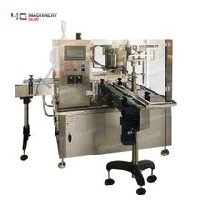 Small Bottle Filling And Capping Machine for Liquid Servo Piston Monoblock Fillers