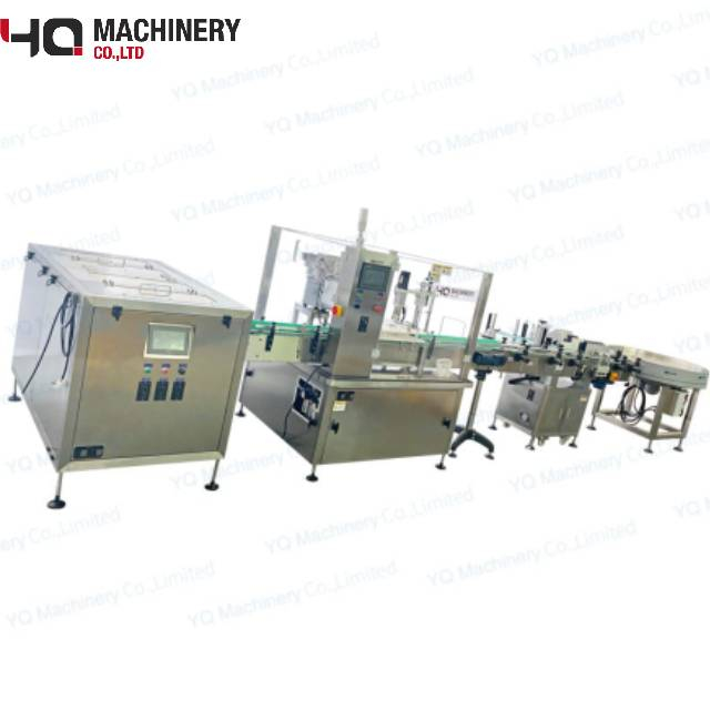 Small Bottle Sorting Capping Labeling Machine With Accumulating Table