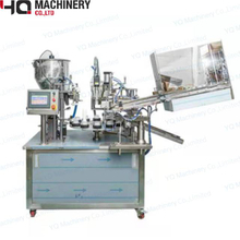 Plastic Tube Filling And Sealing Machine With Tube Feeding Magazine