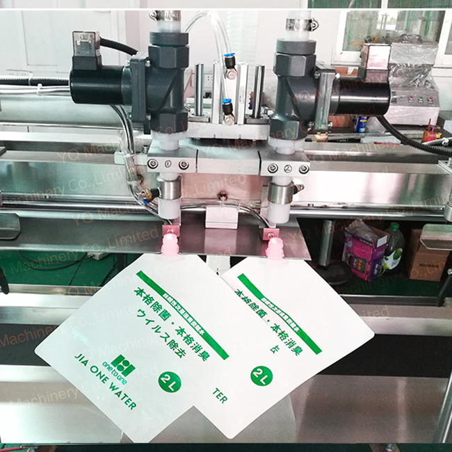 Spout Pouch Pack Filling And Capping Machine for Liquid Paste Standup Pouch Filler