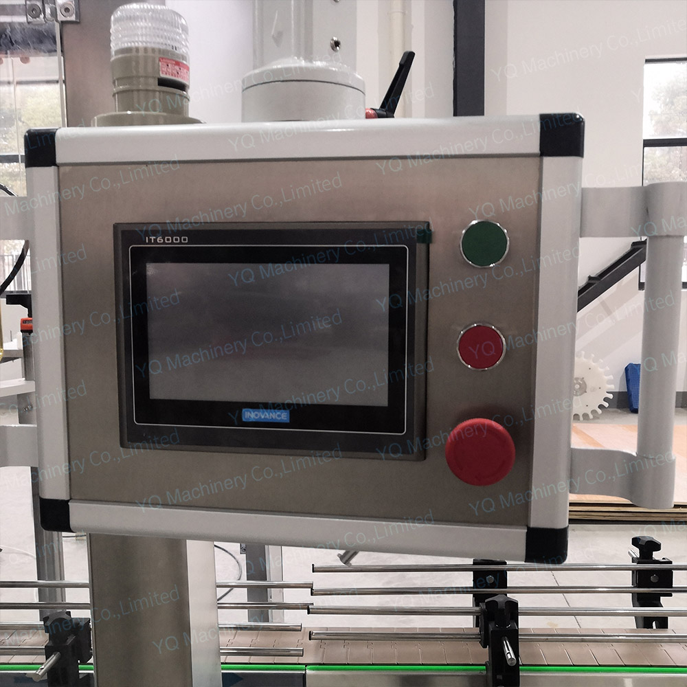 Plastic Lid Sealing Machine with Bottle Cap Sorter