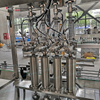 Linear Bottle Filling Line for Hand Sanitizer Gel Shampoo Body Wash Bottle Feeder Filler Pump Capping Labeling And Accumulator Table