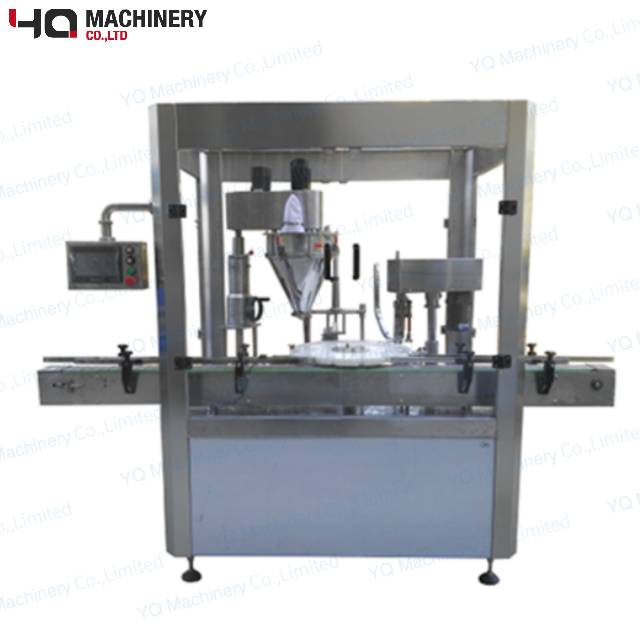 Monoblock Filling Plugging Capping Machine For Powder Small Bottle Vial Filler