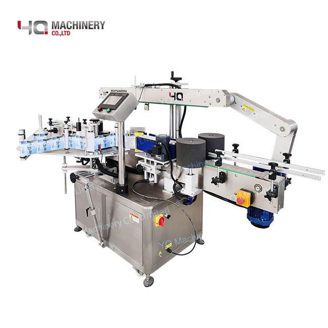 Single Sided Sticker Labeling Machine For Oval Flat Square Bottle Labeler