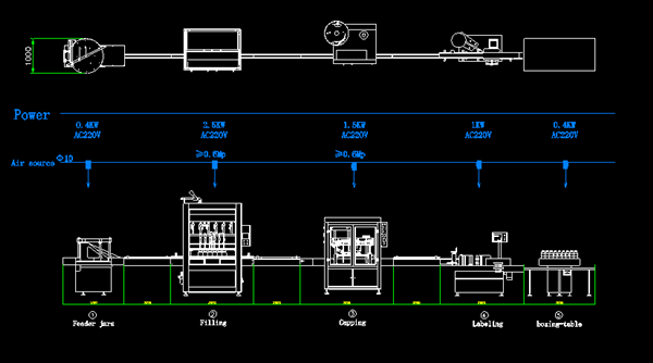 drawing for soy sauce filling line